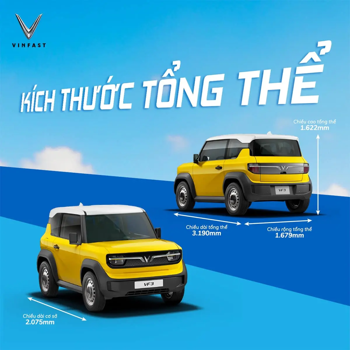 Chi tiết thông số kỹ thuật Vinfast VF 3